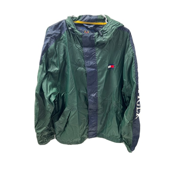 Tommy Hilfiger Other - Vintage Tommy Hilfiger Jacket Light Windbreaker Large 90s Sleeve Spell Out